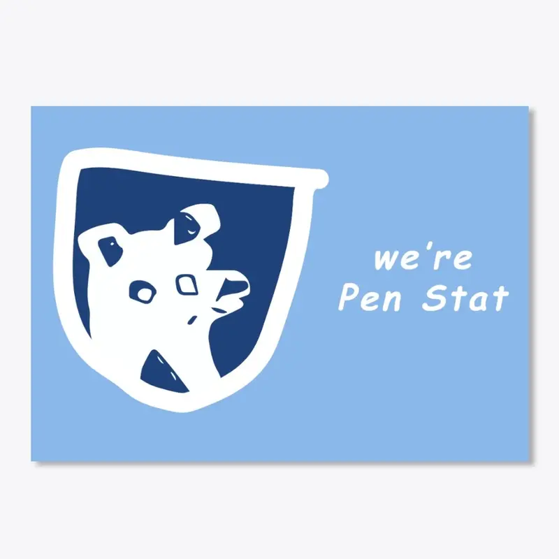 Pen Stat Sticker - Blue